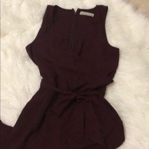 Abercrombie burgundy jumpsuit